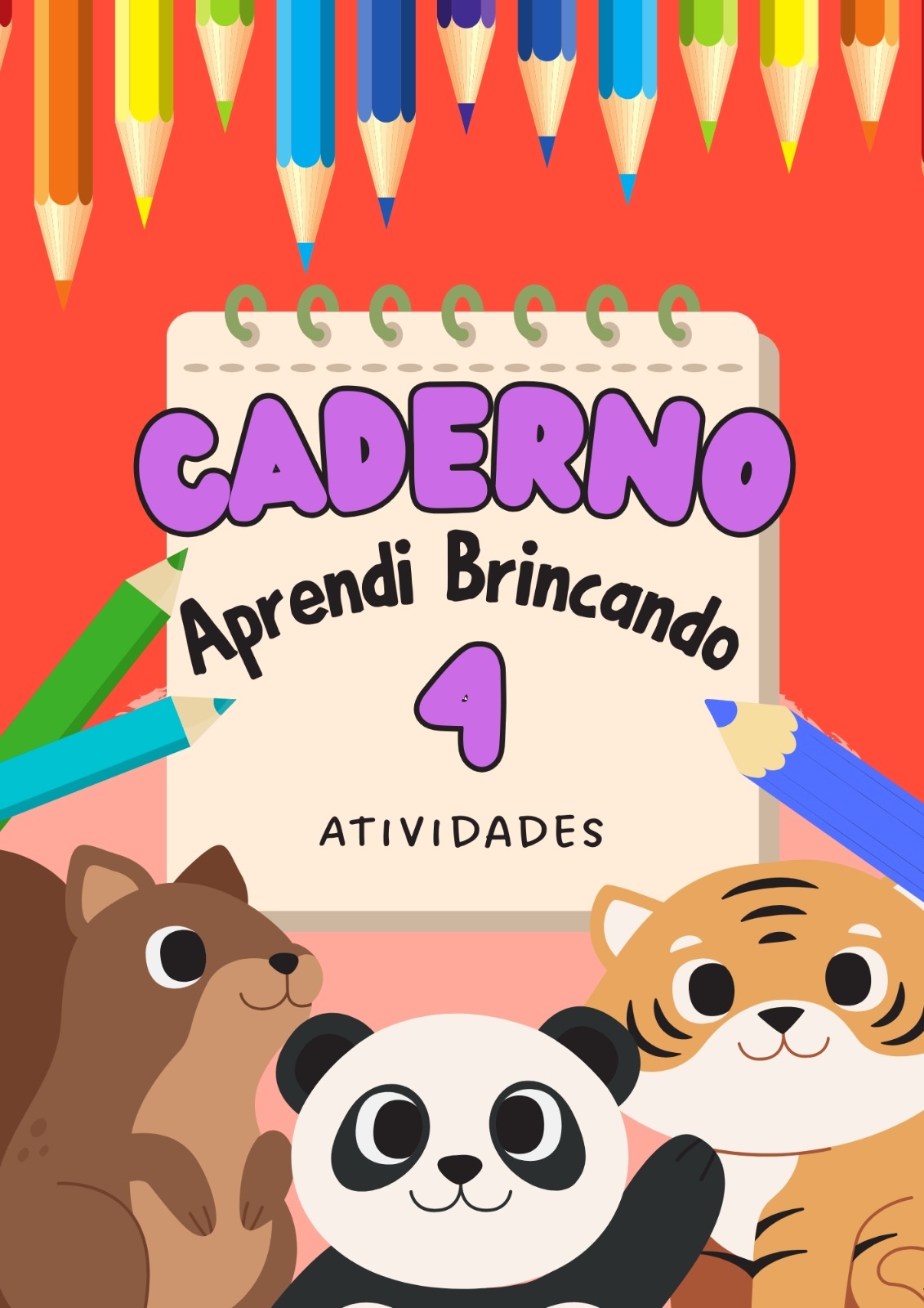 Capa do Caderno 4 · Atividades do Kit Aprender Brincando